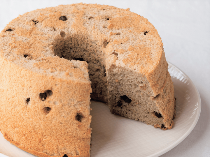 【米粉のシフォンケーキレシピ】バナナとチョコチップで、やさしい甘さともっちり感。ダイエット中もOK!
