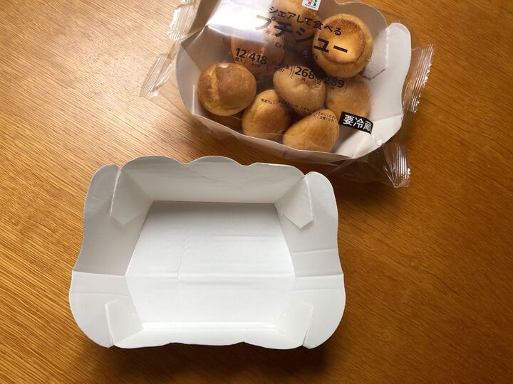 コンビニのプチシューの空き容器、捨てずに使ってみた!夏に便利な使い道を発見♡