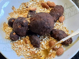 木の実を食べすぎた…可愛いくまさん！簡単濃厚ショコラケーキ～切端を使って…