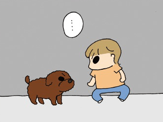 「おさーり!!」三女がしつこく犬におすわりを要求した結果【ぷりっつさんち⑤】