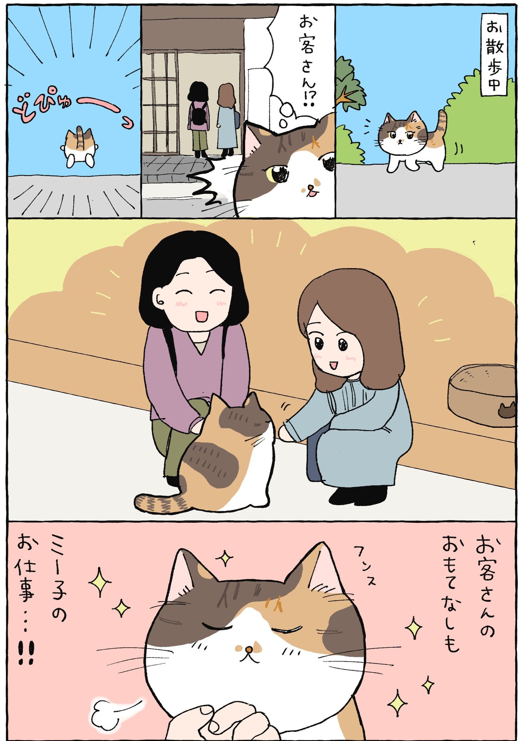 フンス。おもてなしスピリッツ【てらねこミー子の日常】｜暮らしニスタ