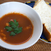 ～食物繊維たっぷり～まるごと根昆布のトマトスープ