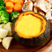 【かぼちゃのチーズフォンデュ】便利な野菜だし使用！