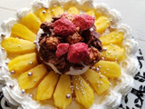 ひまわり畑の感動をケーキに残す♡パイナップルdeひまわりケーキ