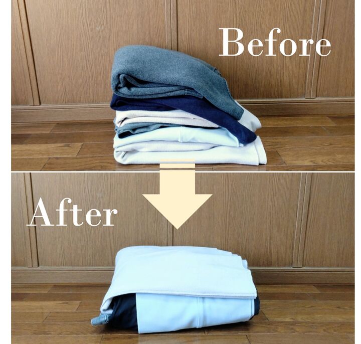 【荷造りの裏ワザ】帰省や冬の旅に大助かり♡かさばる衣類の厚みが1/2に減った!!手間なし!おすすめパッキング術