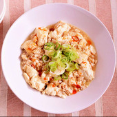 【鶏肉の麻婆豆腐】便利な野菜だし使用！