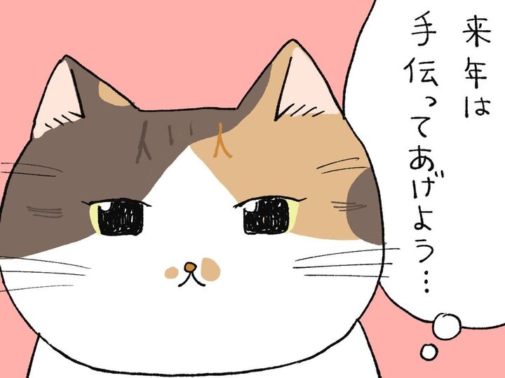 来年は手伝ってあげよう【てらねこミー子の日常】