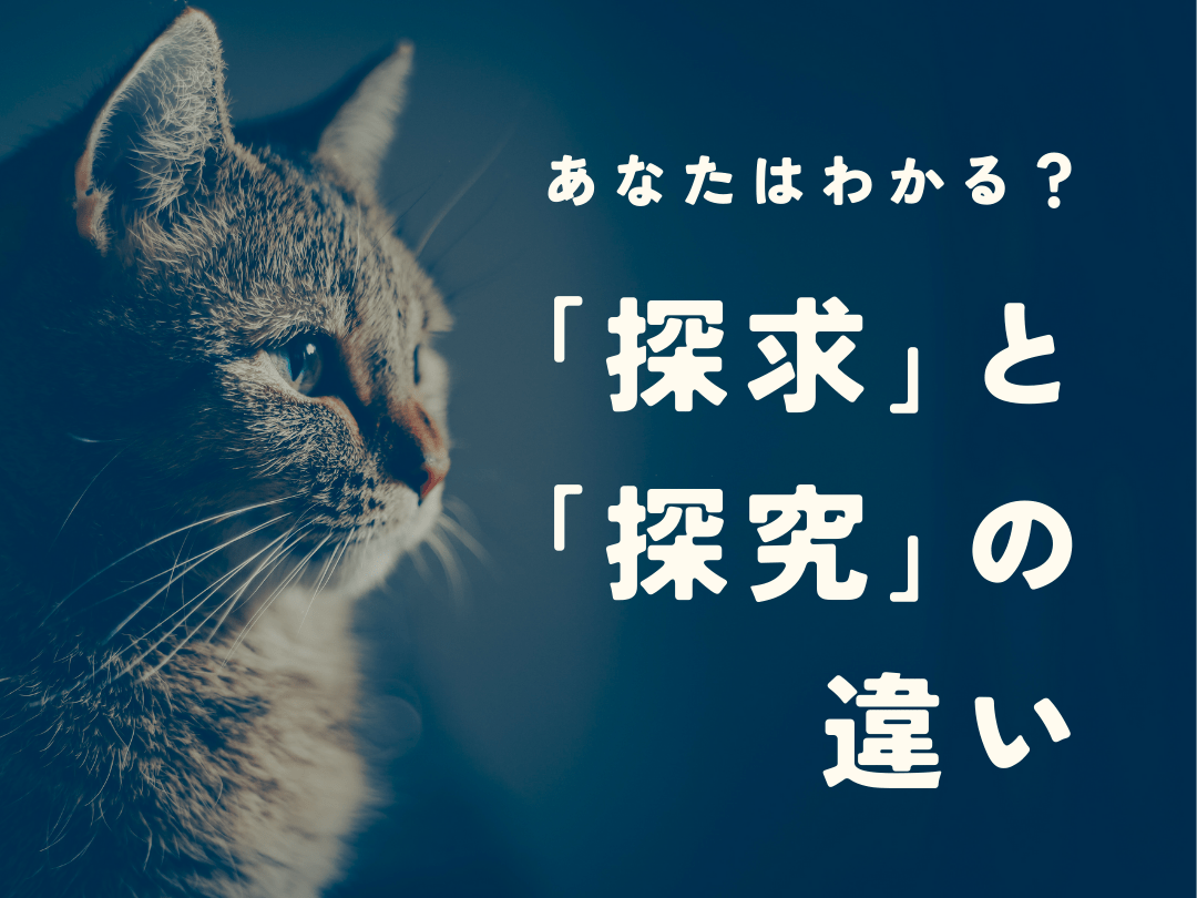 「探求」と「探究」は意味が違う！例文付きで使い分けを徹底解説