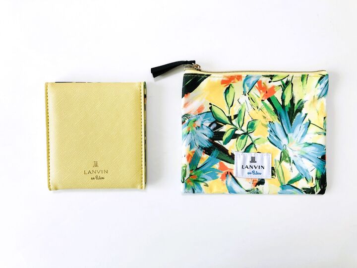 ミニ財布じゃありません!〈付録〉ランバン大人な花柄三角ミラー&ポーチがめっちゃ素敵!!