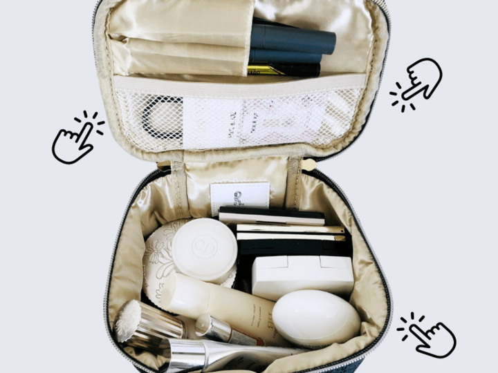 【これは嬉しい♡付録買い!】高級ブランドのバニティポーチが1000円ちょっととは♡コスメ類ドバーーーっと入って最高です!