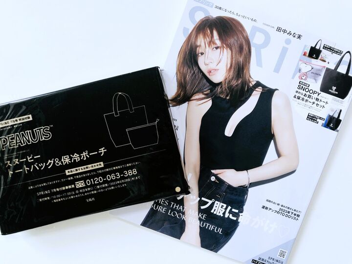 田中みな実さんの表紙につられて買った雑誌。大人も使えるトートが最高にイイ!