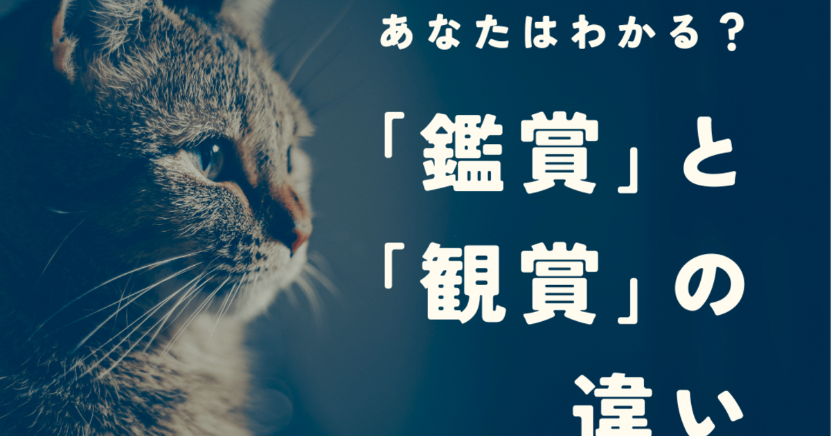 鑑賞」と「観賞」の違いは？使い分けのポイントや例文も紹介｜暮らしニスタ
