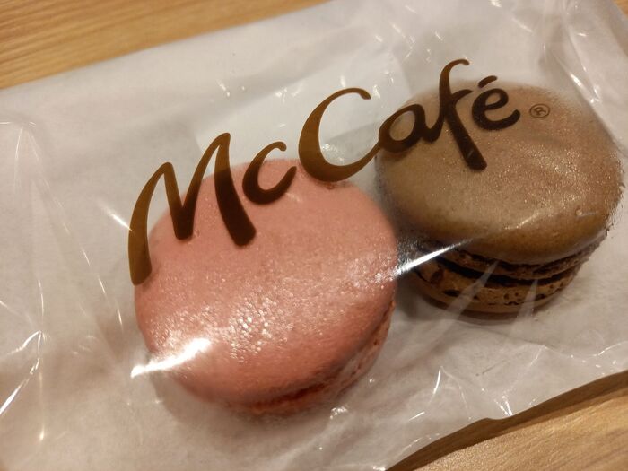 【マクドナルド】マカロンが可愛い♪アイスコーヒーとマカロンでカフェ気分満喫♪
