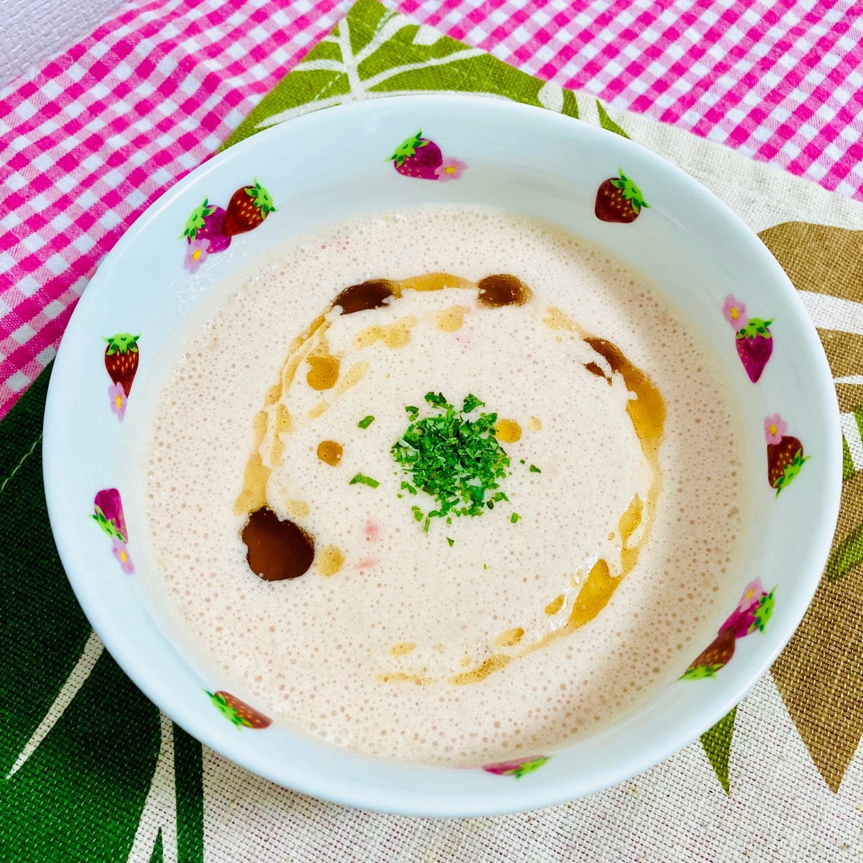 トマトと豆乳の中華風冷製ポタージュ♪