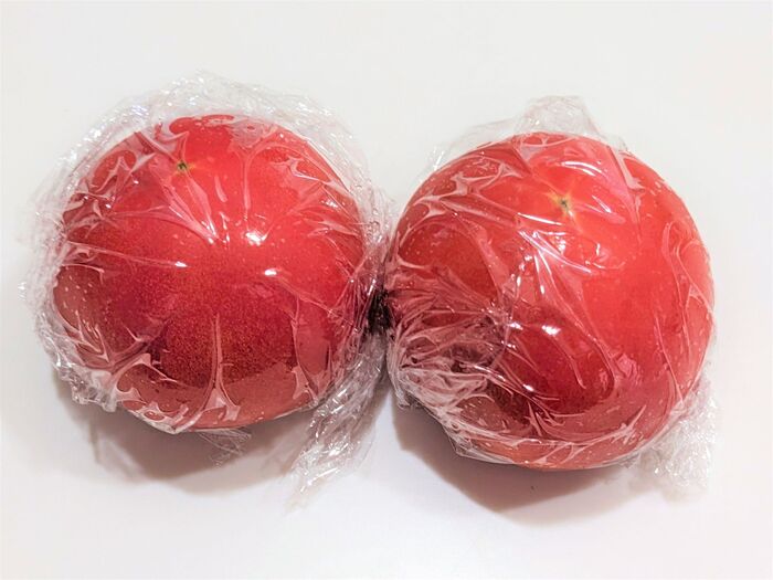 ①冷凍用トマトの準備