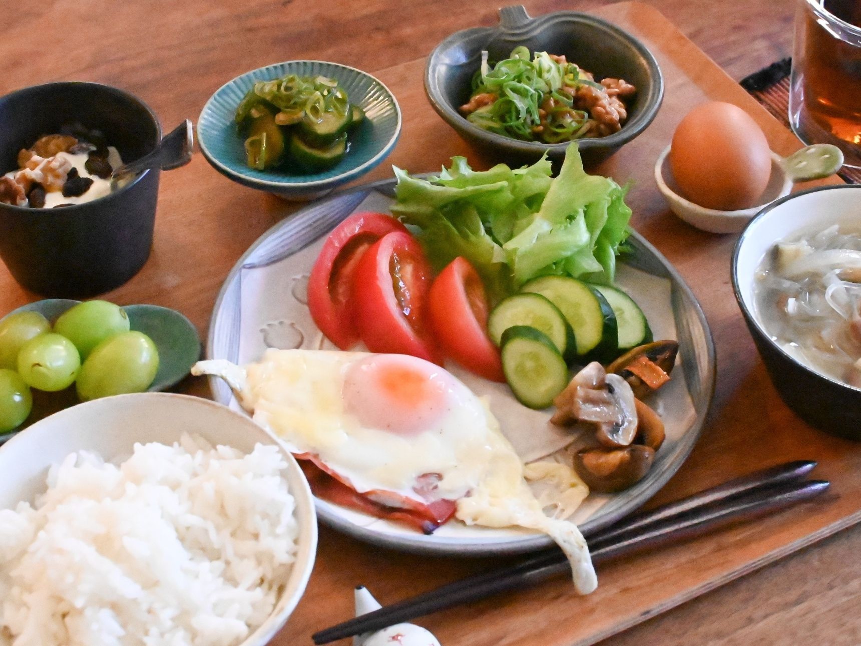 プラスティック容器の再利用で朝ごはん♪