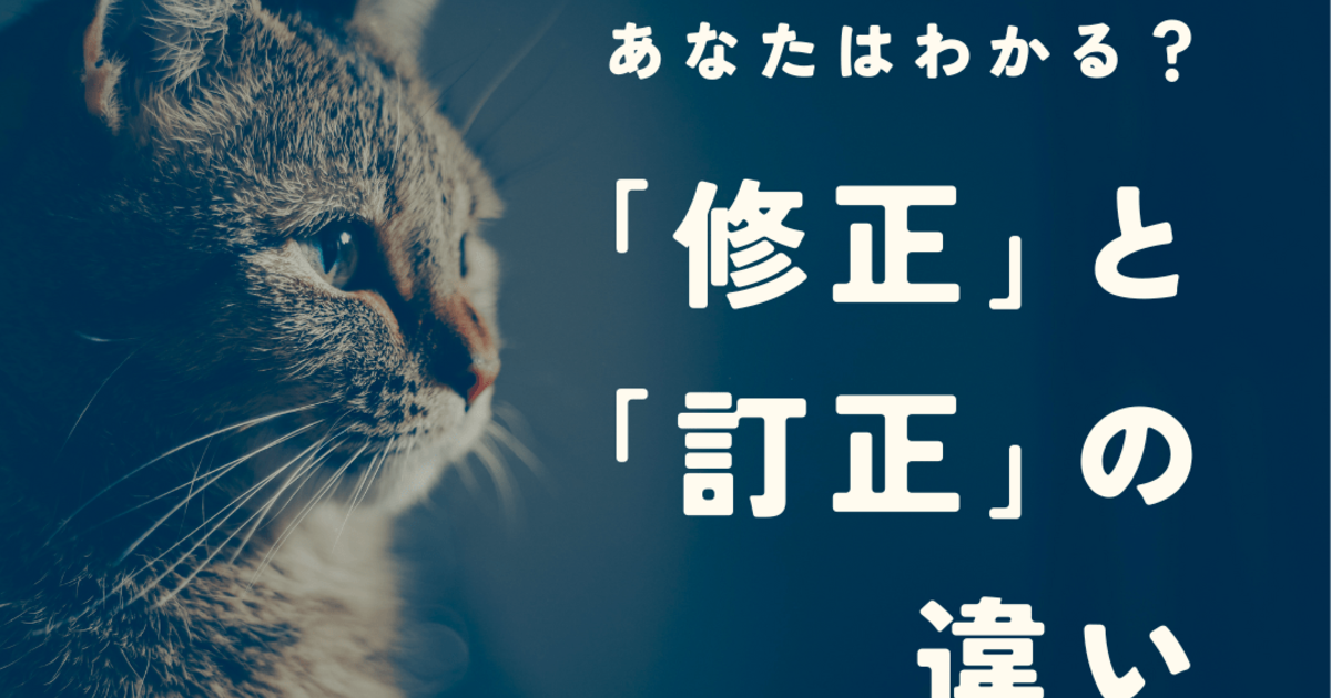 修正」と「訂正」の違いとは？意味や使い分けから例文付きの使い方まで一挙にご紹介！｜暮らしニスタ