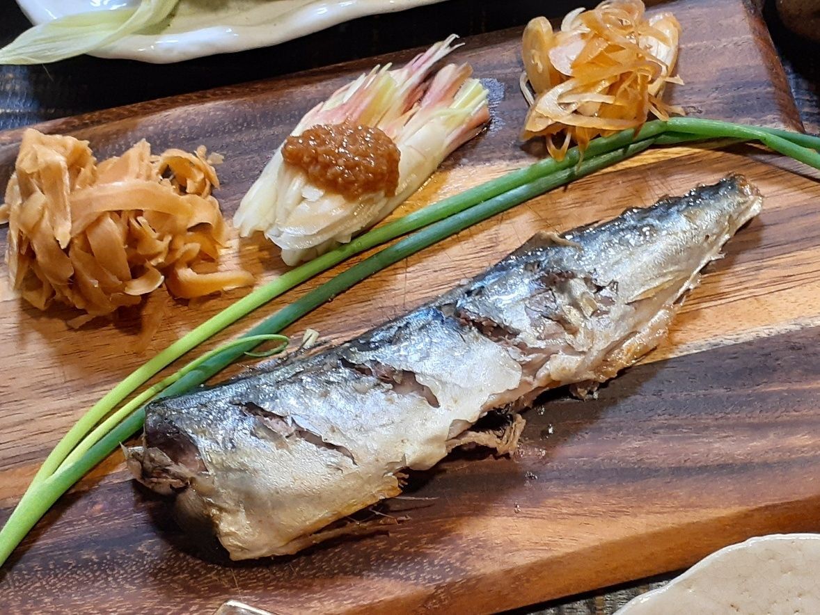 生サバ…電子レンジで焼き魚風～ゴマ油香る塩味～