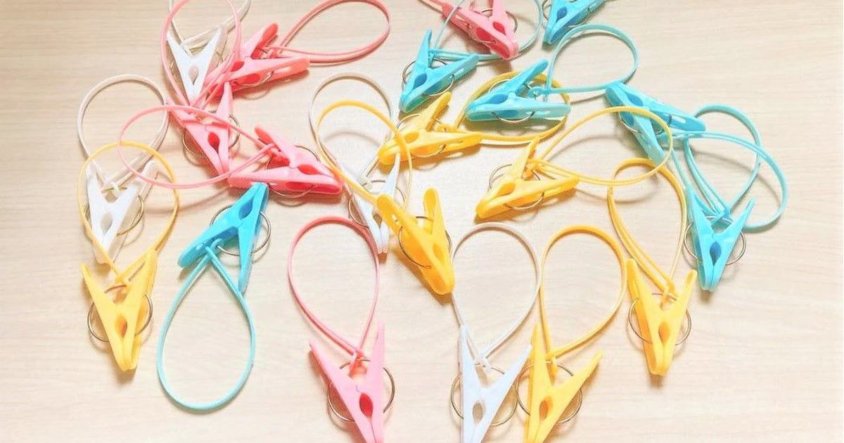 100均】ひも付き洗濯ばさみの意外な活用術♪洗濯物を干すだけじゃ  
