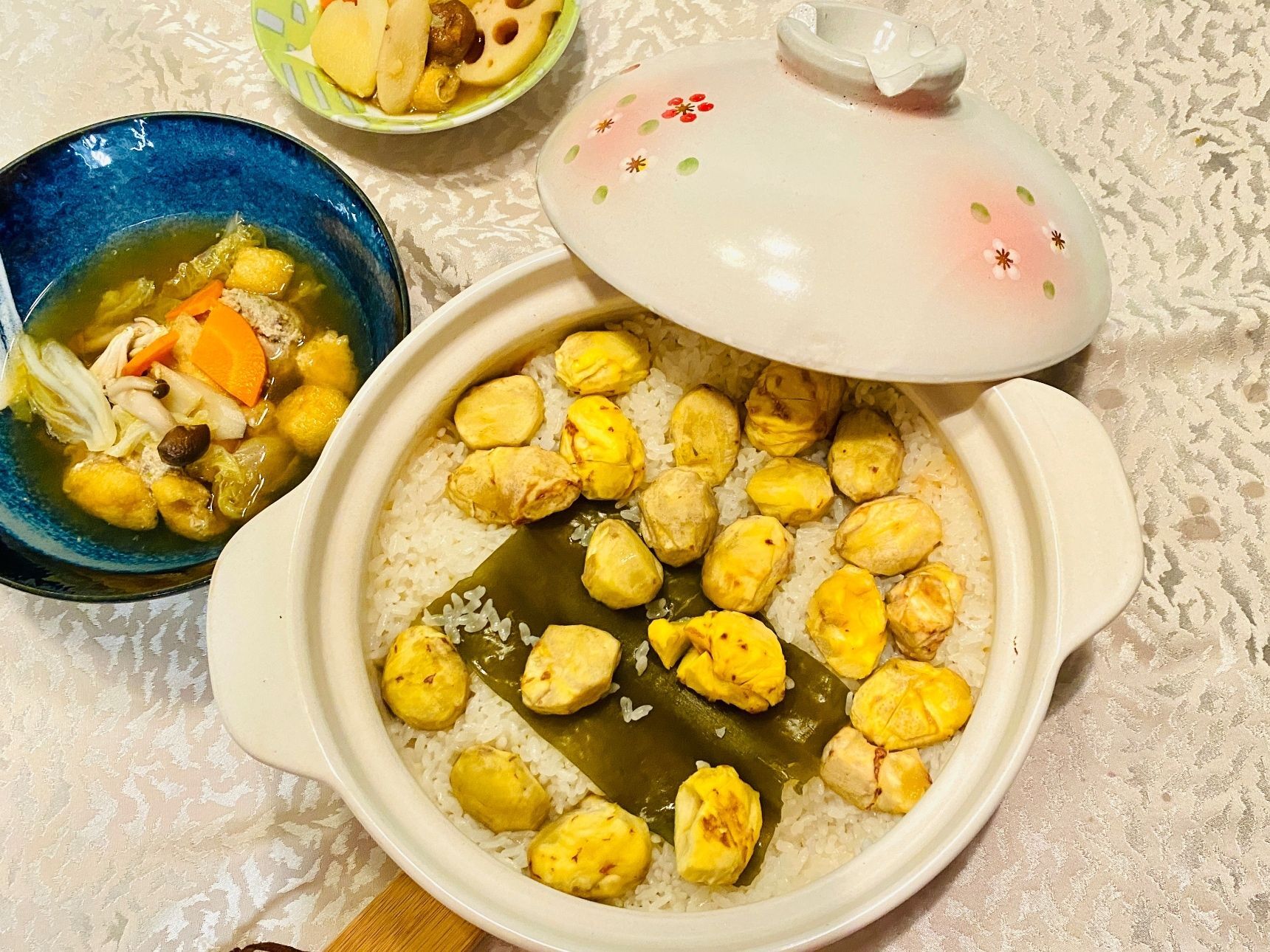 グンと美味しい土鍋で炊く栗ご飯♪栗の皮が楽に剥けるコツ付き