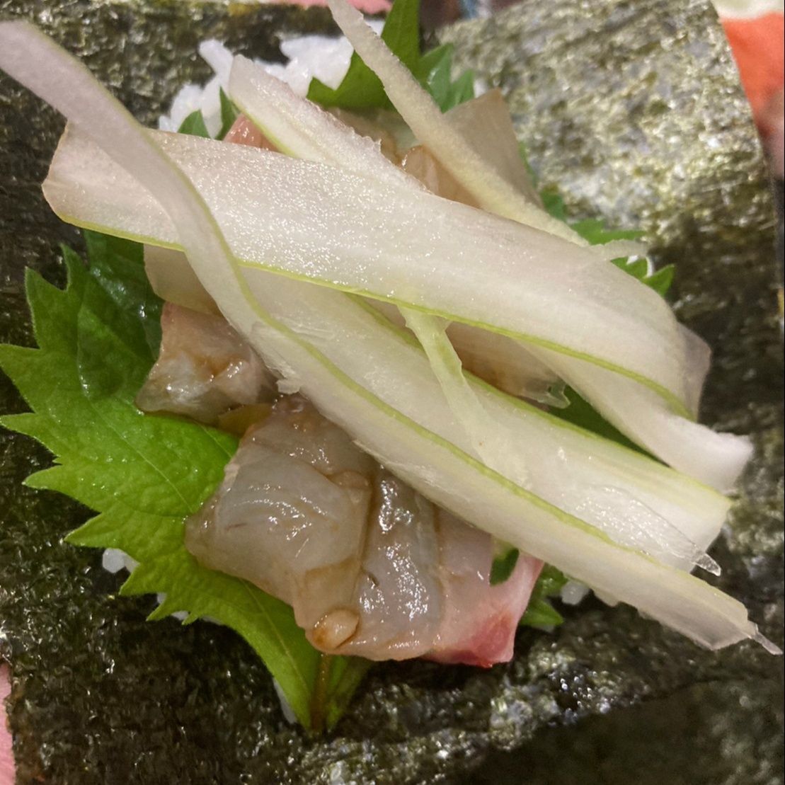 大葉、鯛、セロリ、巻き♪