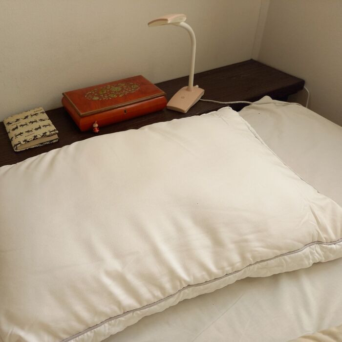ホテルライクな枕は自分好みに調整可能