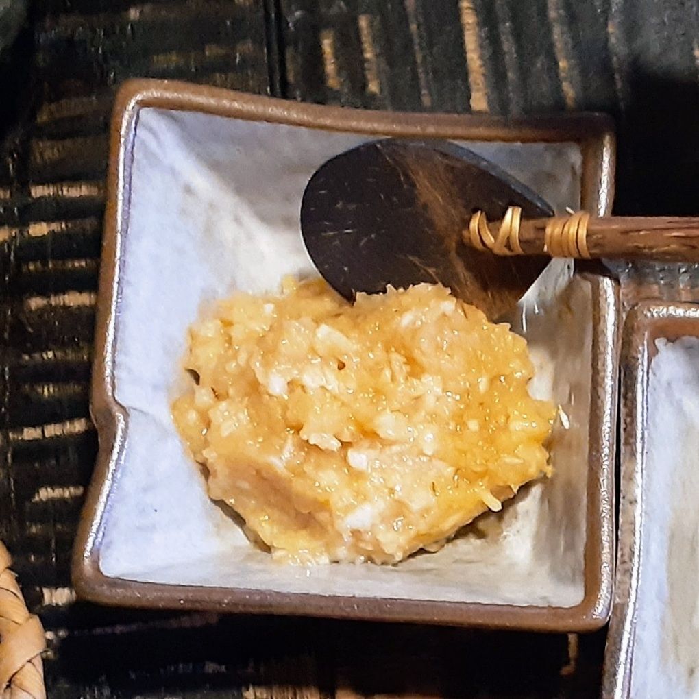 3．にんにくのみじん切り（半量程）に材料■を加えて混ぜ合わせる。