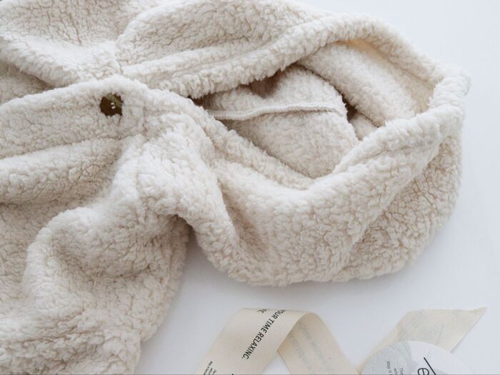 ほわもこ着る毛布で冬の節電対策