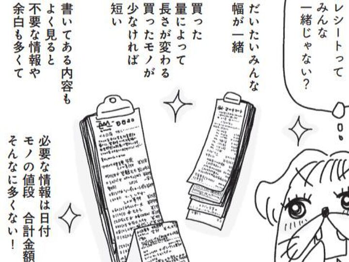 レシートを丸写し!?【づんの家計簿まんが⑫】