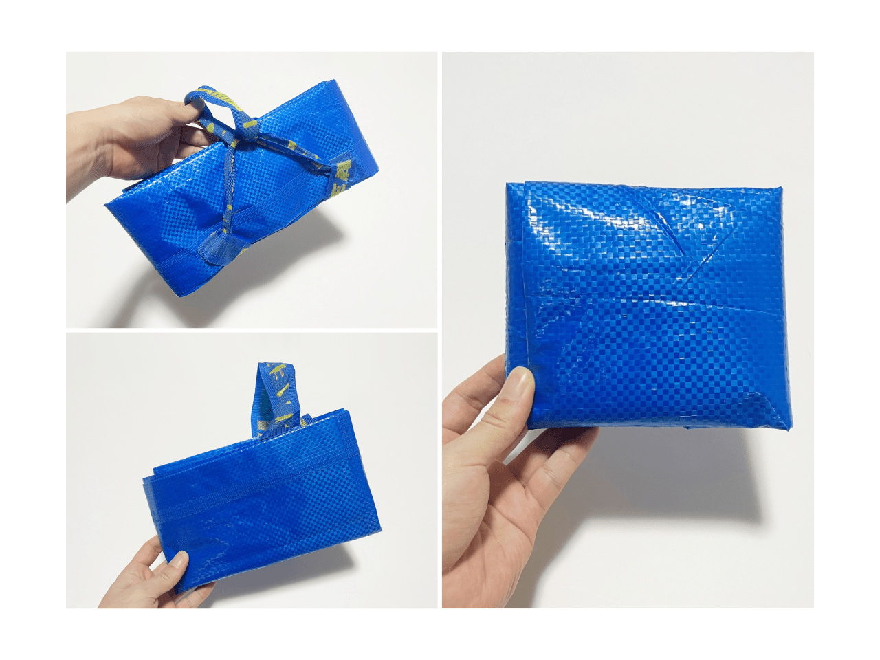 IKEAの青バッグのたたみ方！超コンパクトに持ち運ぶテクニックをご紹介