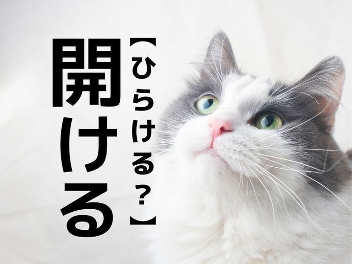 【開ける】を「ひらける」と読むと笑われる!?【読めたらスゴイ!難読漢字クイズ】