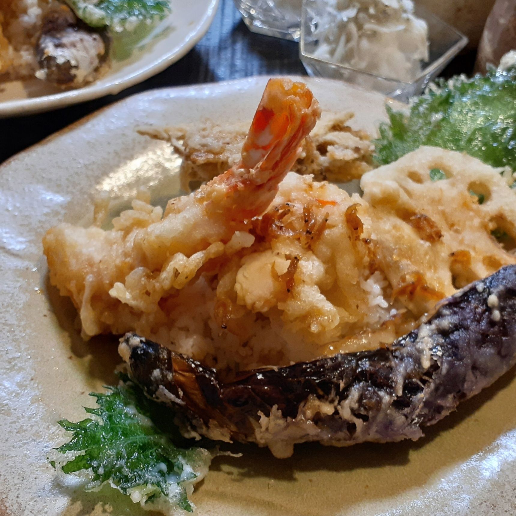 野菜と海老の天丼！香ばしい海老の香りと出汁の効いた、簡単天丼のタレ！