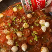 節分にイワシの丸干しでイタリアン♪