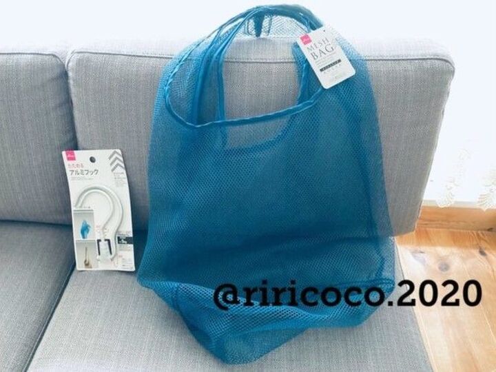 【ダイソー】メッシュバッグ+フック1個で!玄関のイライラがスッキリ解決♪