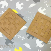 余ったクラフトバンドでコースターを作ろう♪