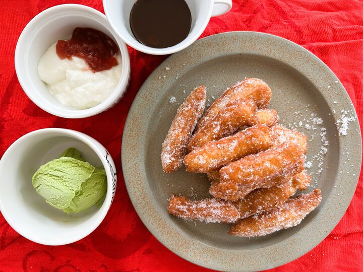 韓国&日本でブームのディップチュロス、HMで作れます!外カリッ中モチッと食感が簡単に再現できますよ♡