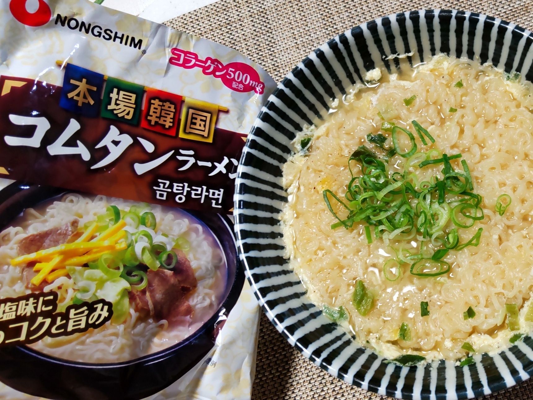 火を使わずラクチンに作れる「レンジで一発！韓国ラーメン」。卵入りでまろやか、ウッマウマ～！