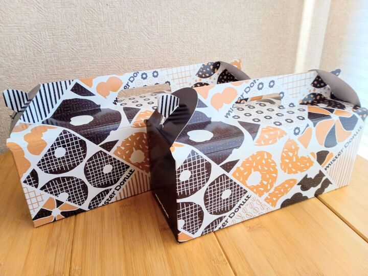 ミスドの空き箱、捨てません!取っ手付き&頑丈素材で驚くほど収納に使えます!