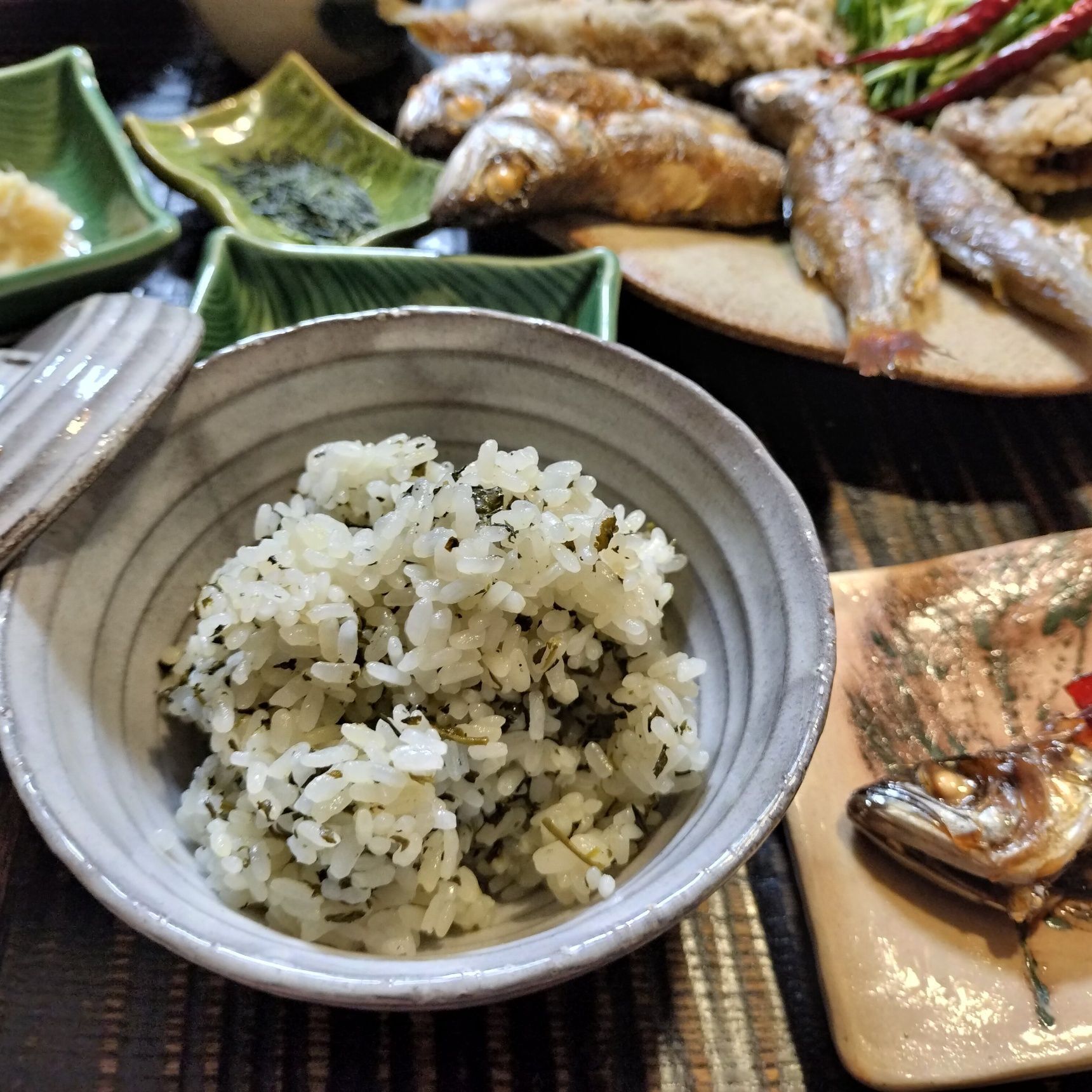 玉露！茶飯！覆い香・旨味・甘み・塩味が絶妙な味わい！お茶の葉の茶飯！