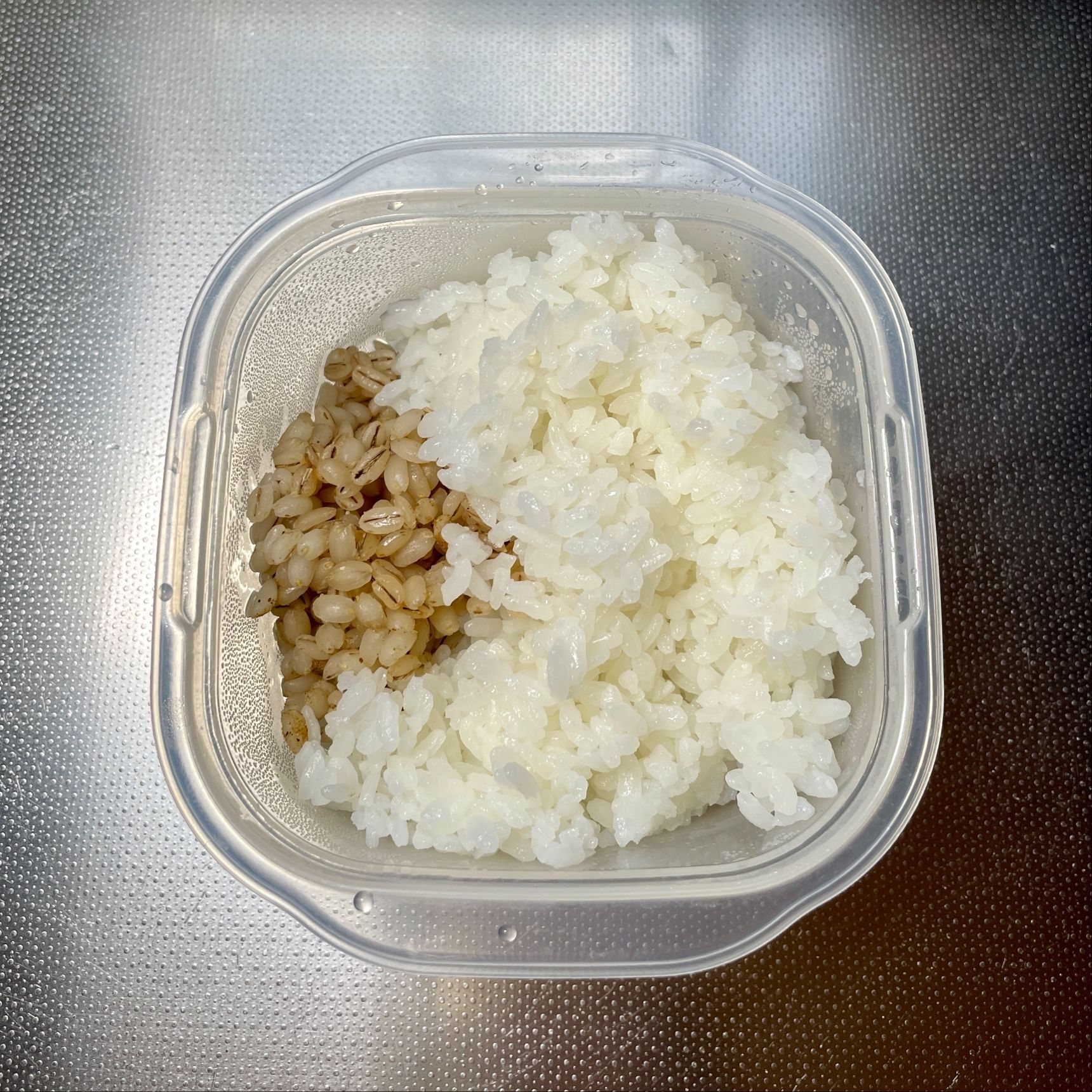 これなら自分の分だけ麦ご飯がすぐに食べられます