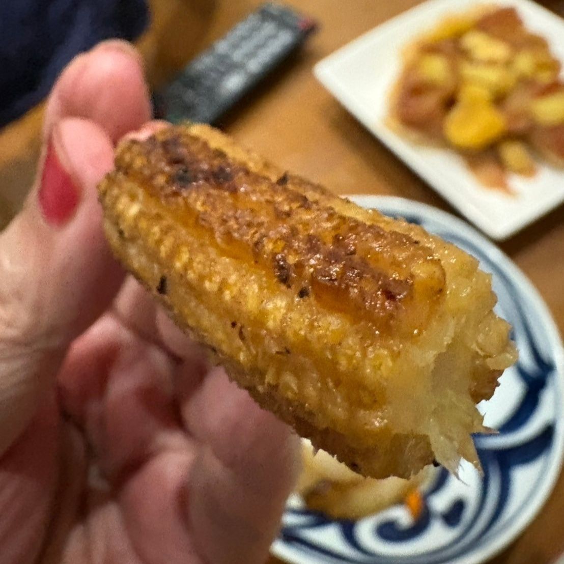 ベビーコーンのお味はしっかり焼きトウモロコシで驚きました♪