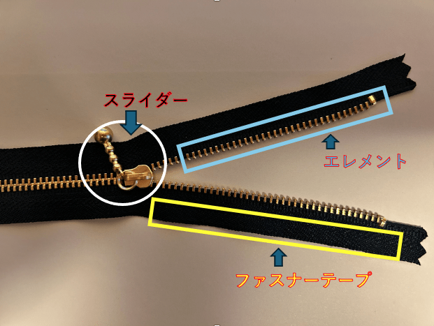 チャック テープ ショップ 直し方 鞄