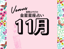 星座別【2024年11月の運勢】能勢みやびの金星占い