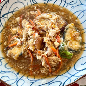 絶品！残った天ぷらで卵とじ