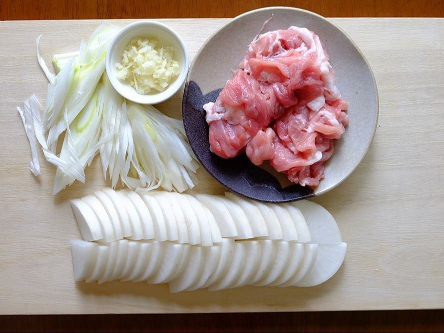 材料の下ごしらえ