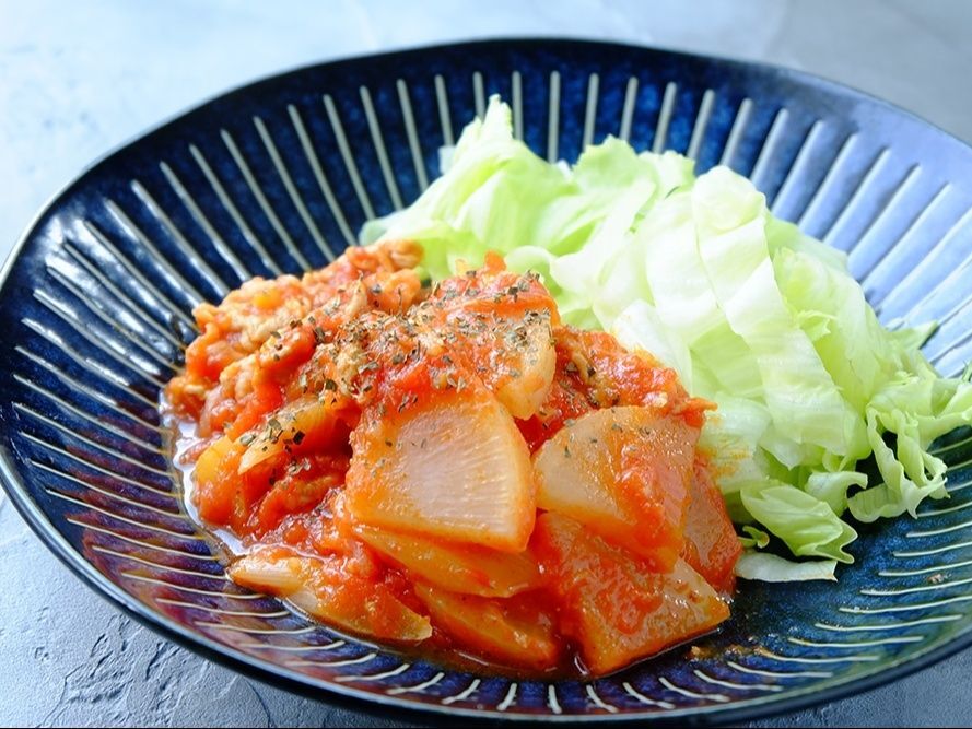 【くらし薬膳】胃腸がお疲れの時に☆大根と豚肉のトマト煮