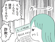 何コレ詐欺！？気持ちよく買い物して帰ったら、後日請求書を見てびっくり…！【マンガ・もしかして発達障害？】