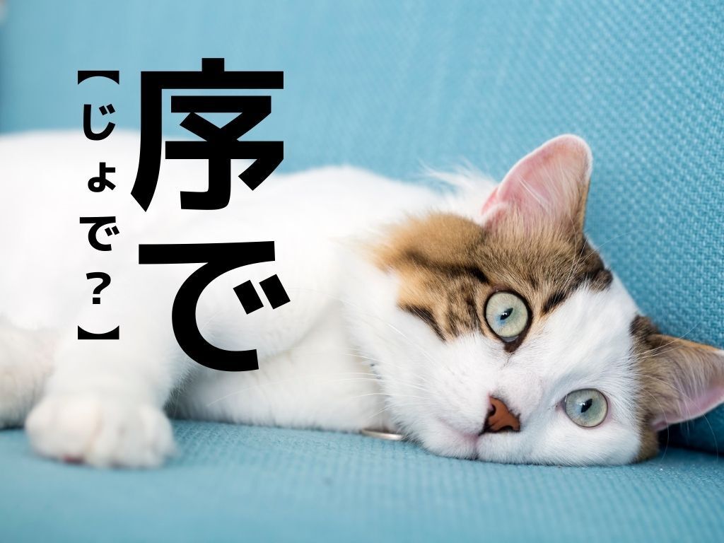 【序で】の読み方は？「じょで」ではありませんよ！【読めそうで読めない漢字クイズ】