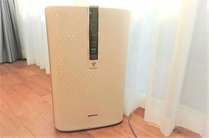 【早くやればよかった!】気化式加湿器フィルターの白いゴリゴリ汚れが家にあるものでキレイに取れた♡