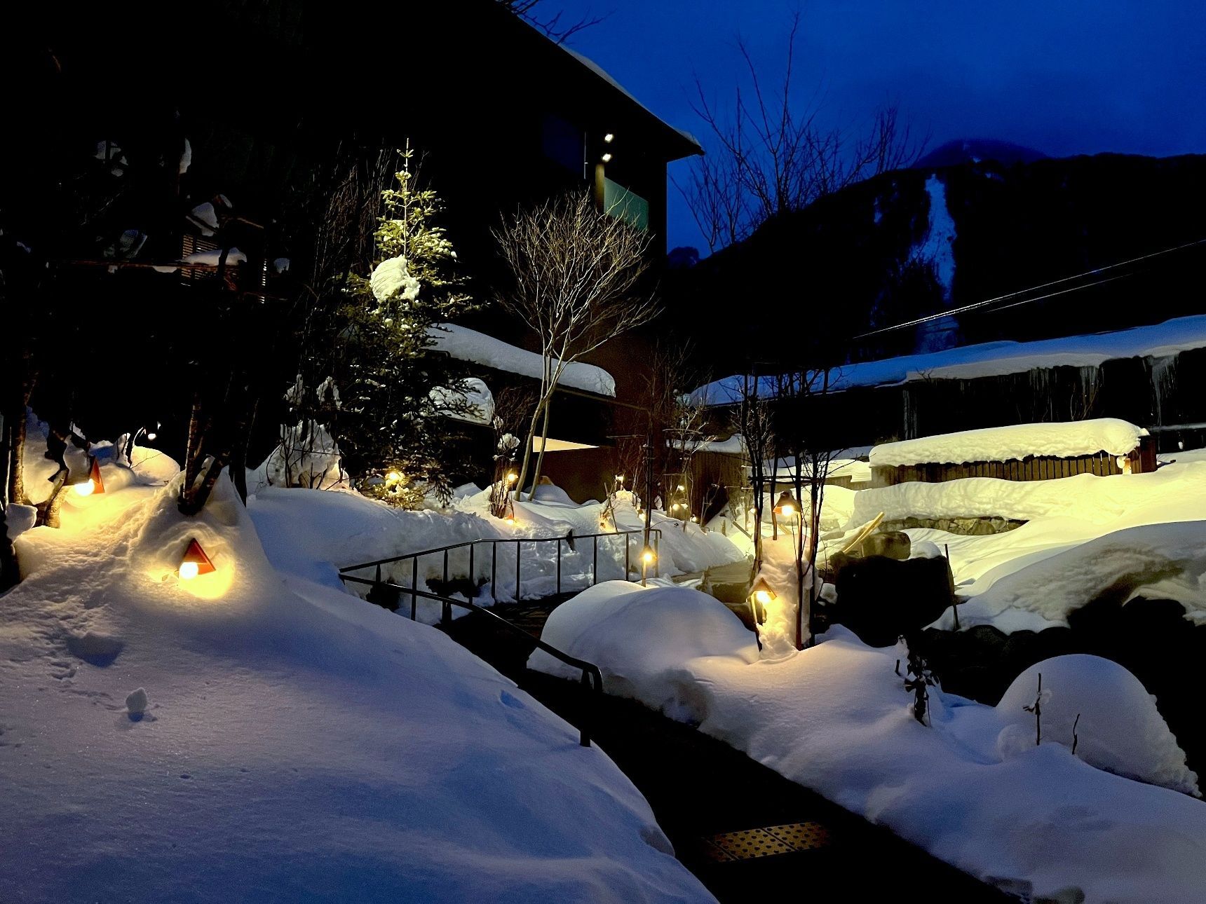 おこもりだけれど、雪中散歩が無理なくできる。それが心地いい